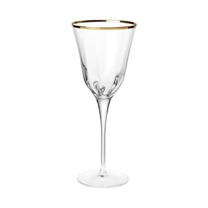 New (10) VIETRI Optical Gold Wine Glass OPG-8820 - set of 10